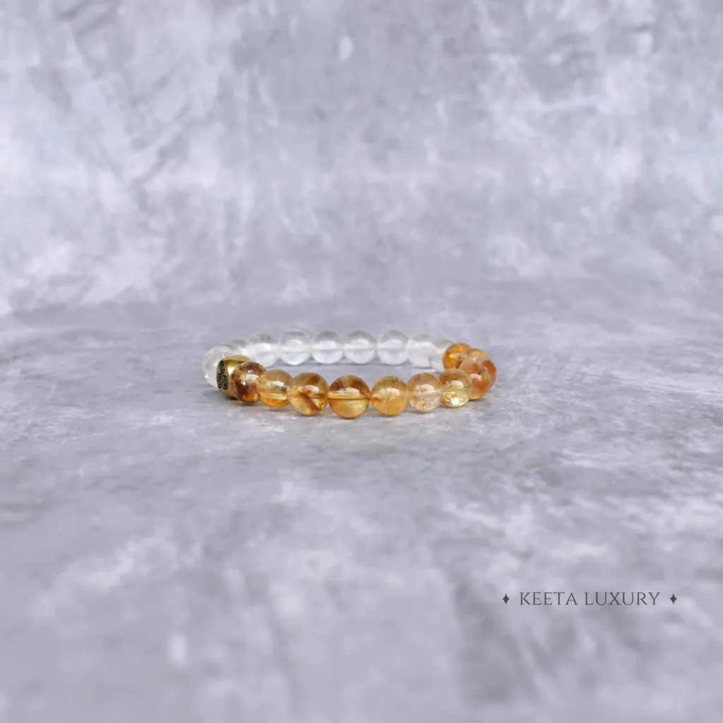 VibeLift- Citrine & Clear Quartz Bracelets