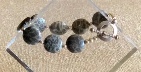 Vibrant Petoskey Stone Bracelet