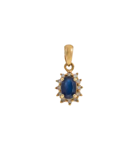 Vintage Sapphire and Diamond Gracefull Charm