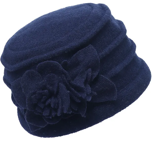 Vintage Women Wool Winter Hat 1920s 50s