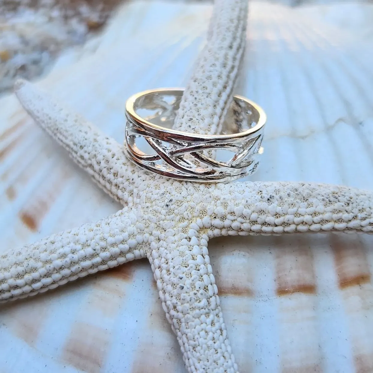 WEAVING -  925 BOHO TOE RING