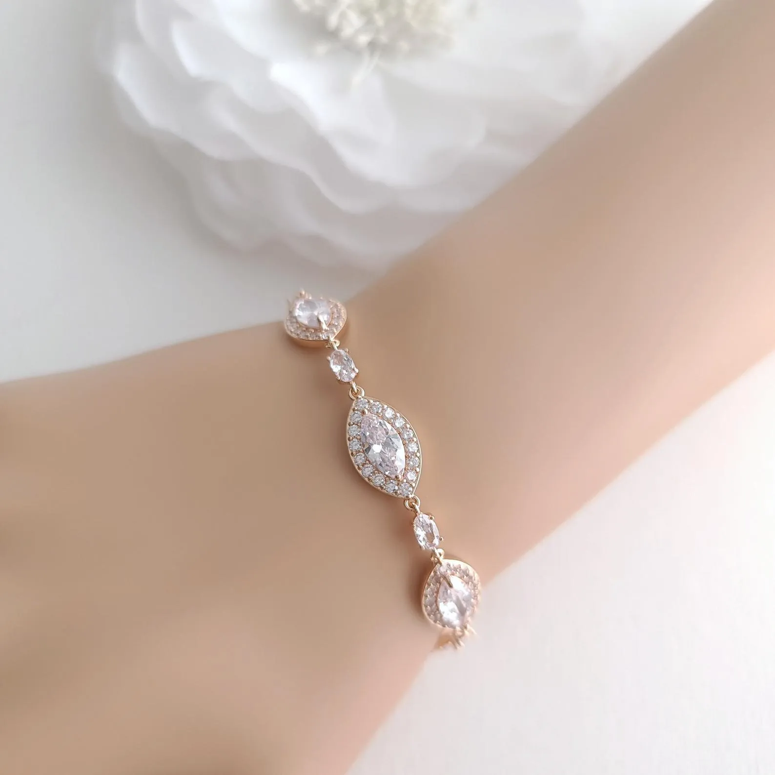 Wedding Gold Bracelet For Brides-Harriet