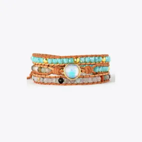 Women's Opal Beaded Layered Bracelet