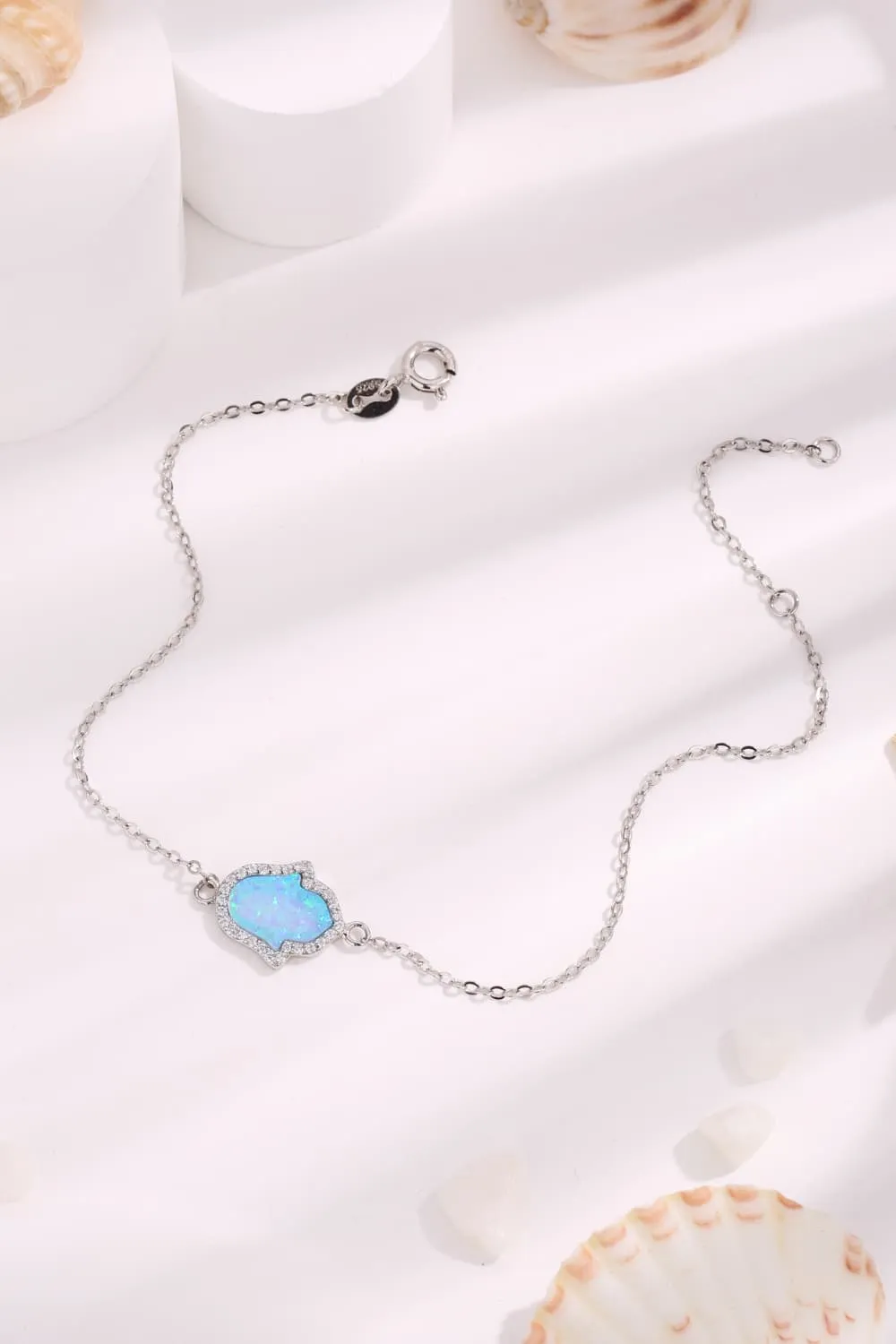 Women's Opal Sterling Silver Bracelet