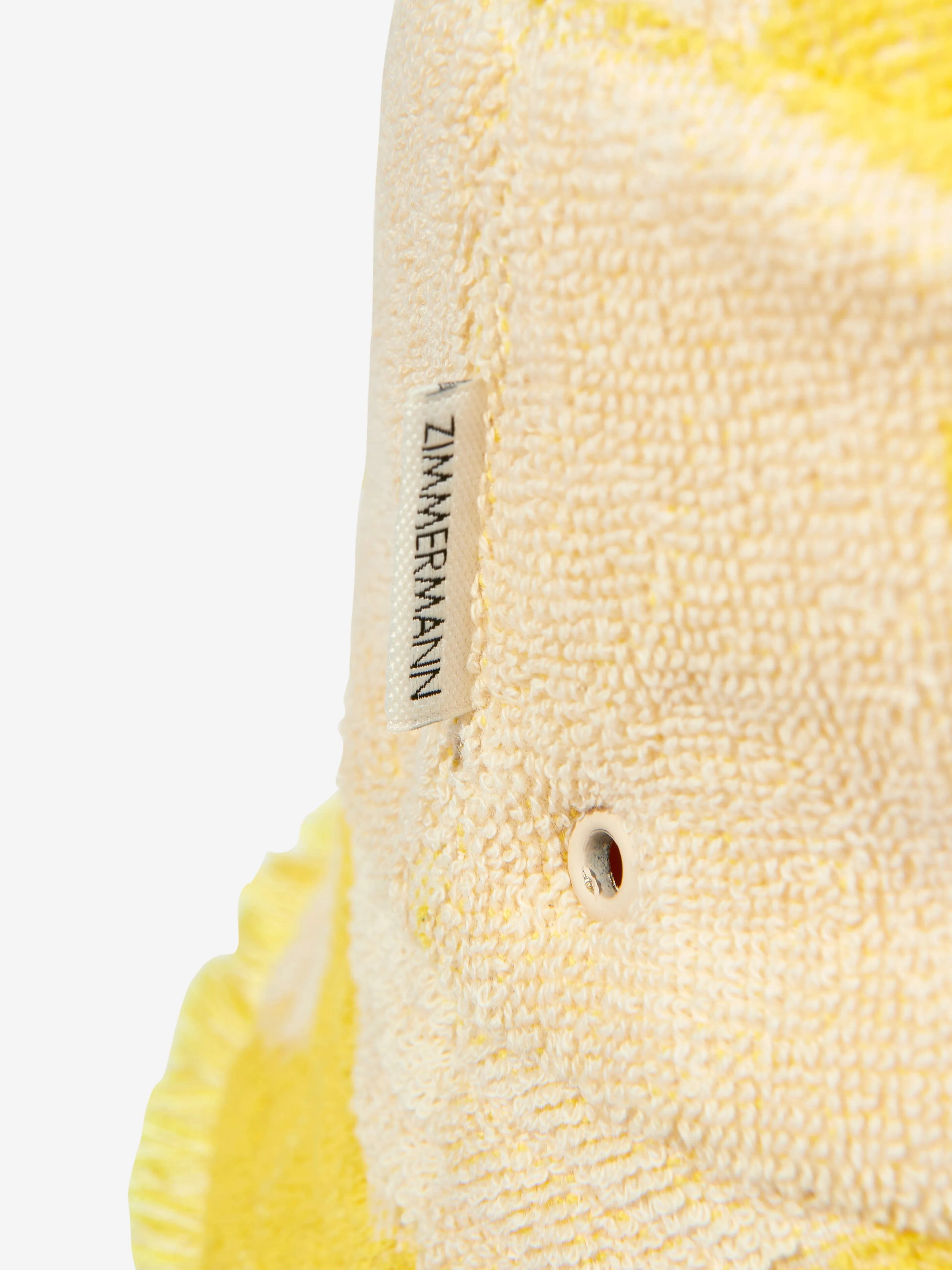 Zimmermann Girls Jacquard Towel Bucket Hat in Yellow